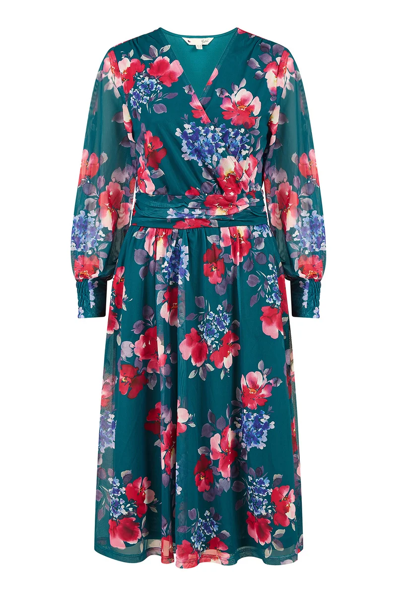 Yumi Floral Chiffon Dress