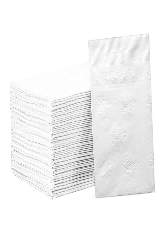 GUSTO [300 Count - 7 ½” x 4 ¼” Folded] Paper Dinner Napkins - Disposable 2-Ply White Party Napkins (15” x 17” Unfolded) - Formerly Comfy Package - Image 1