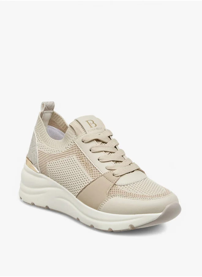 Flora Bella By Shoexpress Panelled Lace-Up Sneakers