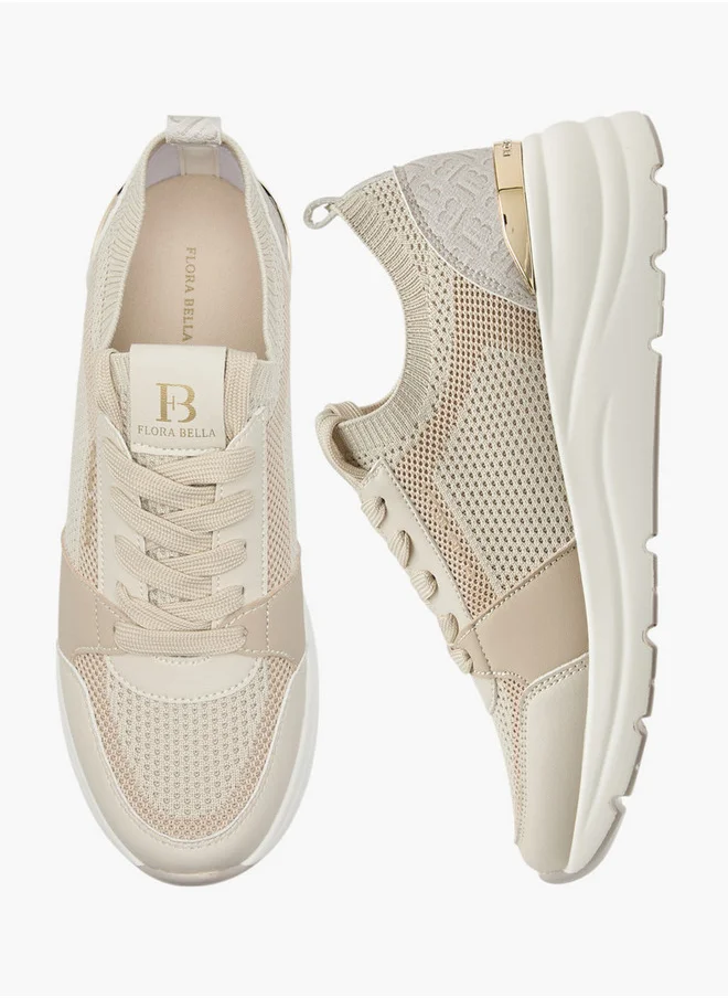 Flora Bella By Shoexpress Panelled Lace-Up Sneakers