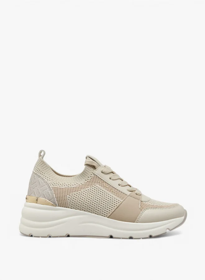 Flora Bella By Shoexpress Panelled Lace-Up Sneakers