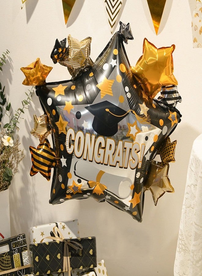 سوتشات مجموعة بالونات التخرج من سوتشات، 3 قطع، بالونات فويل للتخرج، بالون قبعة التخرج لتزيين حفلات التخرج - Image 3