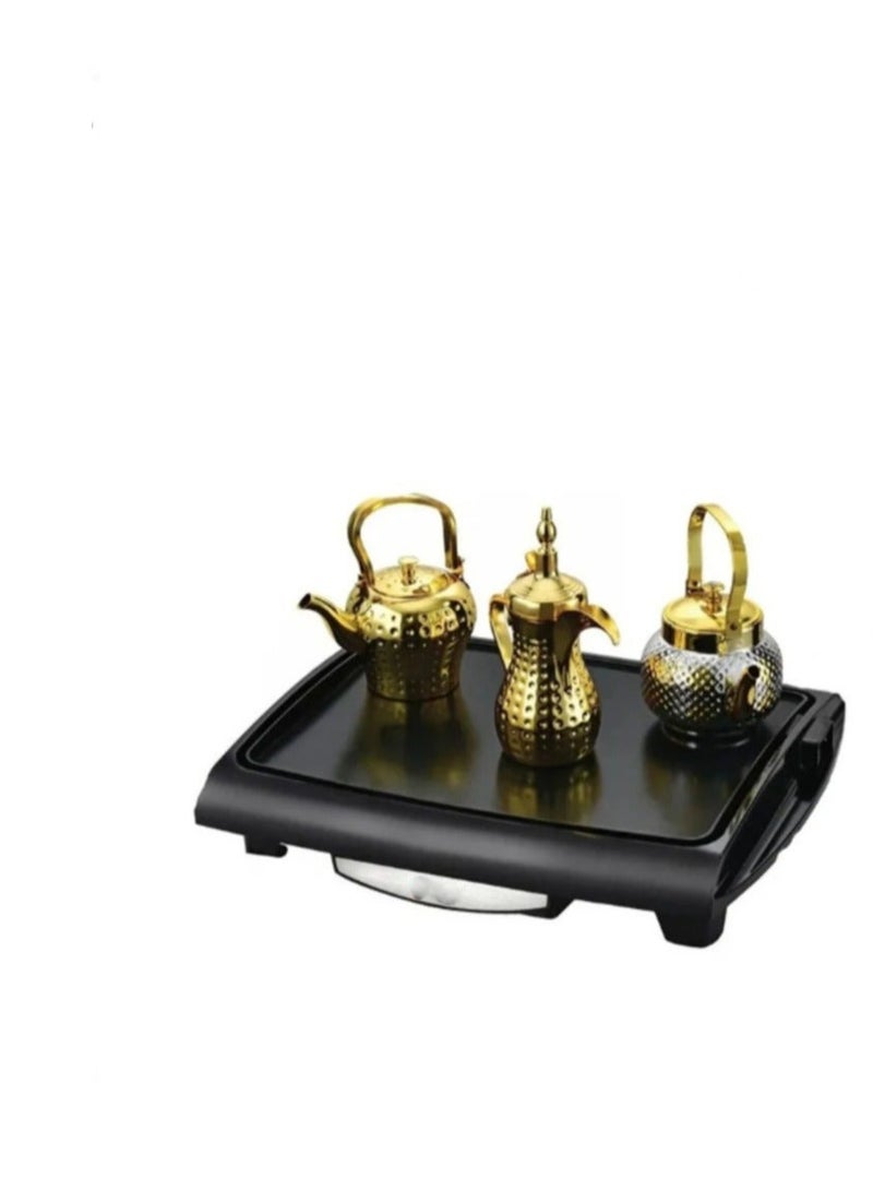 ال سي صينية تسخين كهربائية للقهوة العربية – قاعدة تدفئة للدلة وأباريق الشاي - Image 2