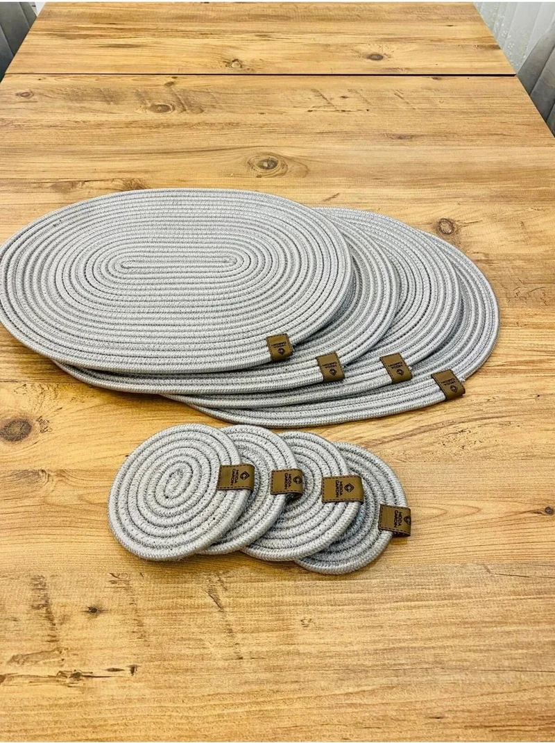 بدز ديري BDZ Leather 8-Piece Jute American Service Oval