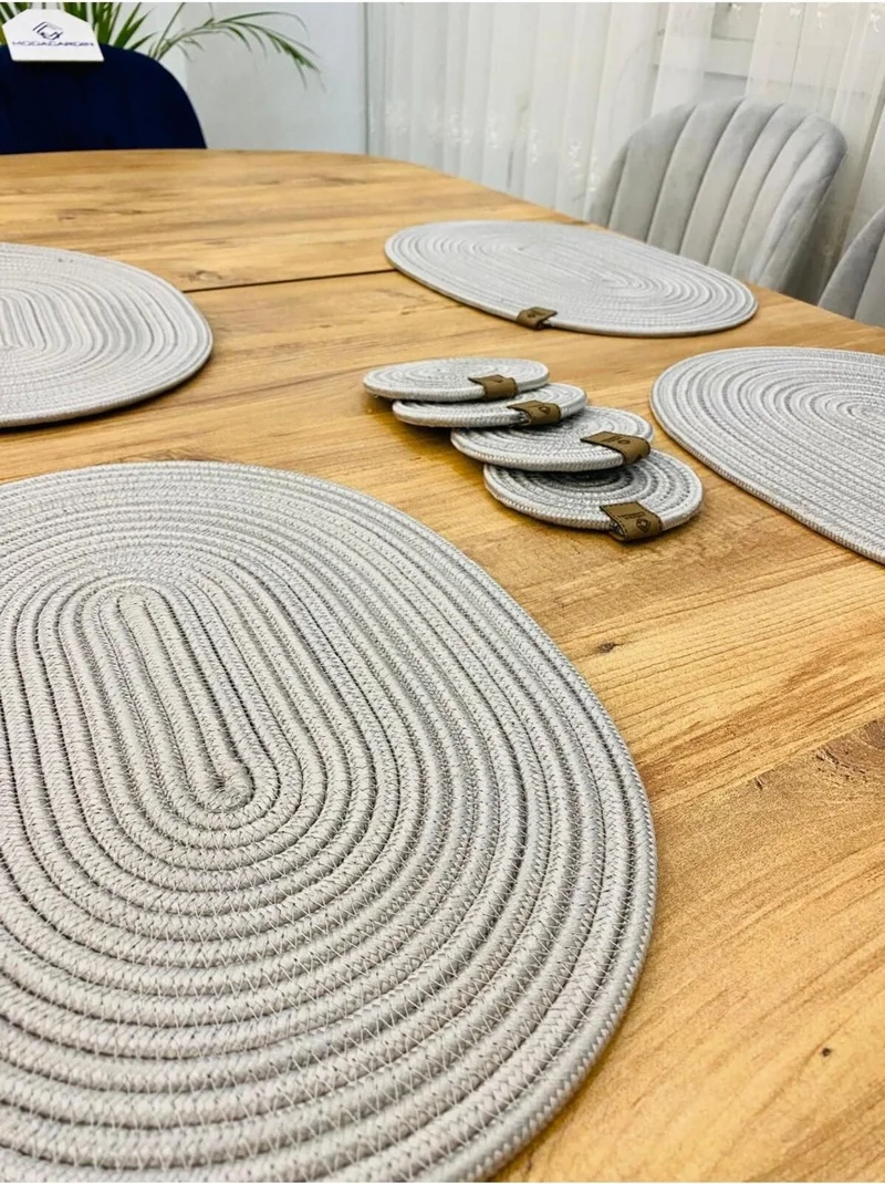 بدز ديري BDZ Leather 8-Piece Jute American Service Oval