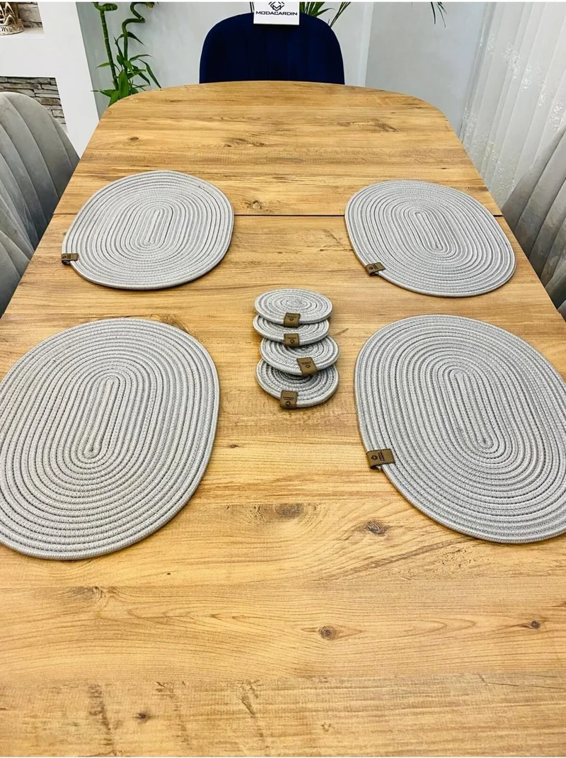 بدز ديري BDZ Leather 8-Piece Jute American Service Oval