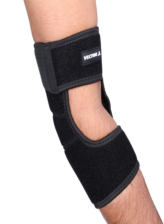 Vector X Vector-X Unisex Neoprene Elbow Support Free Size Black - Image 1