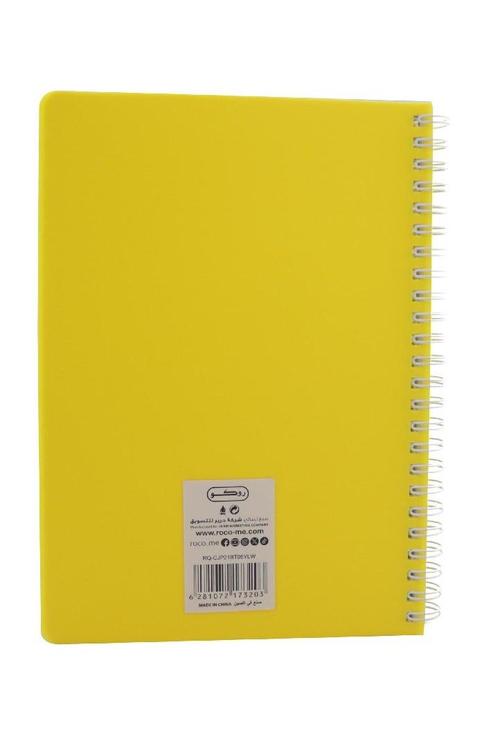 روكو دفتر نيون برائحة الأناناس A5 80 ورقات مسطر مفرد أصفر   1/2 - Image 3
