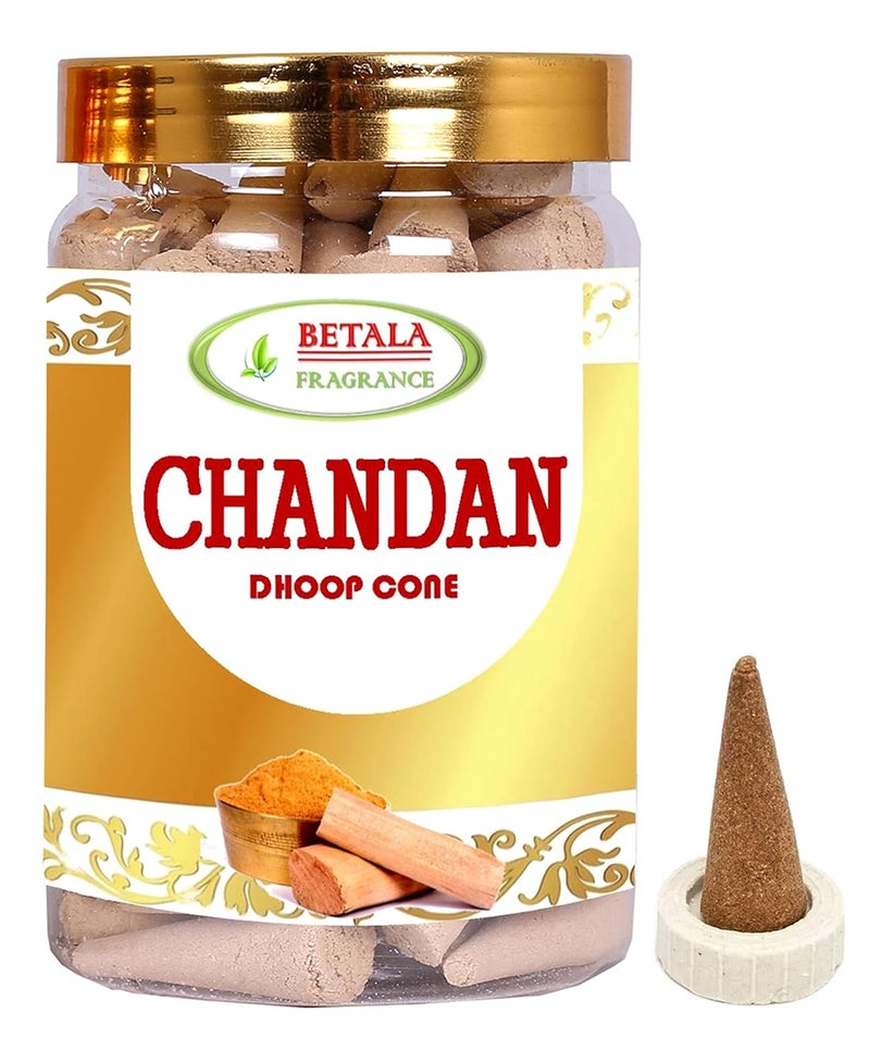 BETALA FRAGRANCE Betala Fragrance 2 in 1 Flavour Dhoop Cones for Pooja Chandan Lavender Flavour Incense Cone Combo 50 Pc Dhup Batti X 2 Flavour Sandal Lavender - Image 2