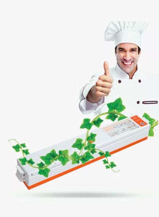 ACLIX Vacuum Sealer With 15 Piece Pouch White And Orange - Image 3