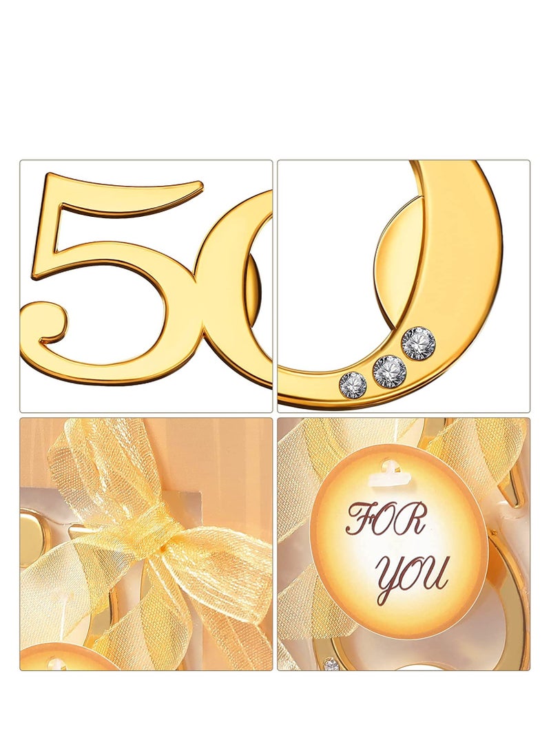 Barakah فتاحات زجاجات مشروبات الصودا والعصير أدوات المطبخ لحفلات عيد الميلاد الخمسين هدايا ذكرى الزواج الخمسين هدايا حفلات تذكارية للضيوف هدايا زفاف 6 قطع - Image 3