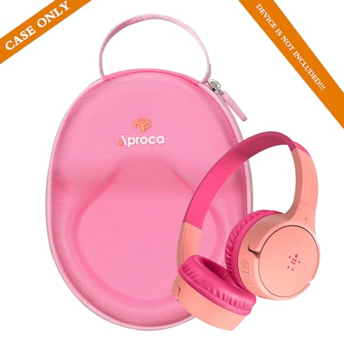 Aproca Pink Hard Storage Case, for Belkin SoundForm Mini - Wireless Bluetooth Headphones - Image 5