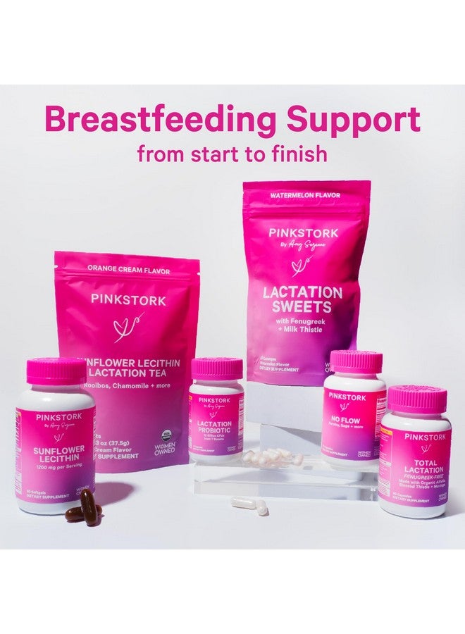 Pink Stork مكمل لكت lactation من بينك ستورك لدعم إمداد حليب الثدي، حلبة عضوية وقرطوم لدعم الرضاعة الطبيعية، تدفق الحليب، والإنتاج، أساسيات ما بعد الولادة - 60 كبسولة - Image 5
