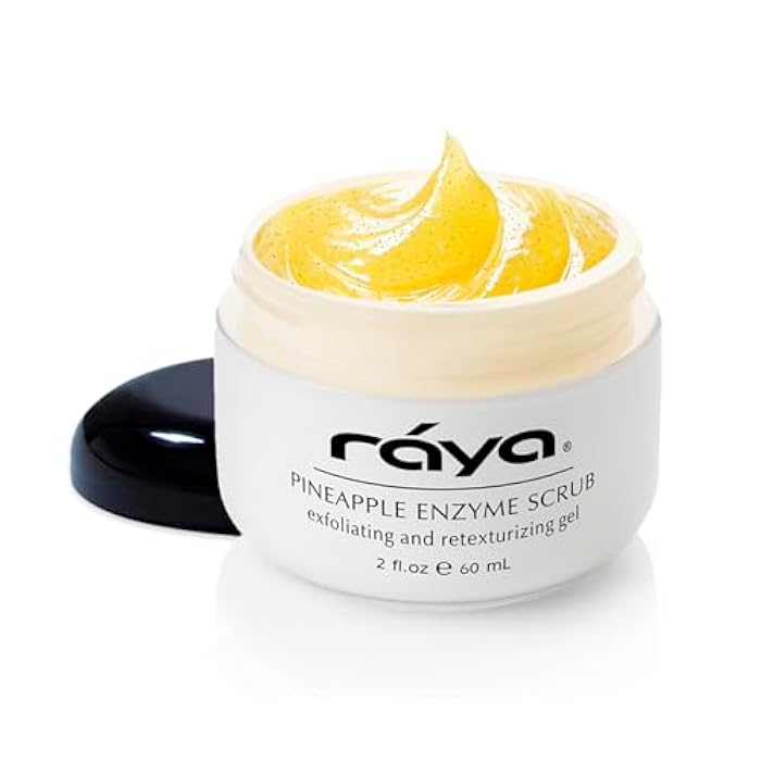 RAYA Pineapple Enzyme Facial Scrub (120) | Exfoliating and Refining Facial Scrub for Combination Skin | Creates a Glowing Complexion | Made with Pineapple Enzymes and Jojoba Beads - Image 1