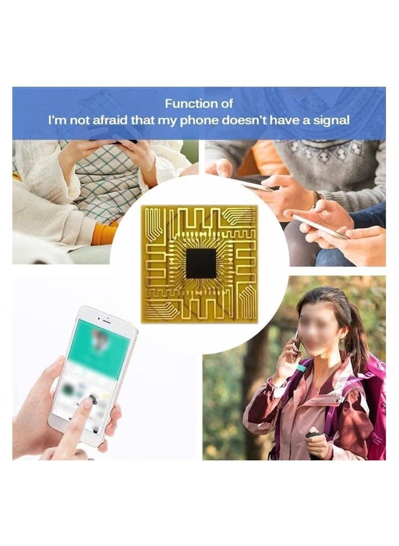 Generic - 5Pcs Cellphone Signal Booster, Signal Antenna Booster Cell Phone Signal Booster, Signal Enhancement Booster Sticker for Outdoor Camping with Any Model of Mobile Phone - Image 1