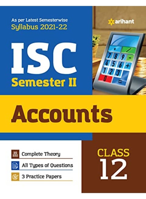 Arihant ISC Accounts Semester 2 Class 12 for 2022 Exam