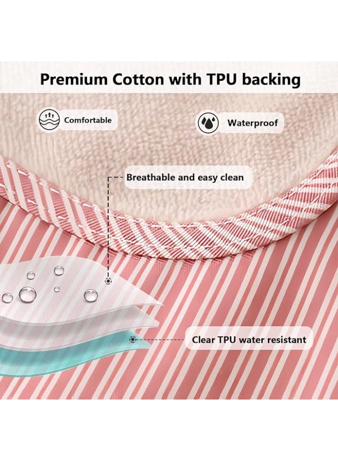 مآزر دانتيل على الطراز الكوري، مريلة طبخ مقاومة للماء، مريلة رسم لطيفة من القطن قابلة للمسح باليد من الخلف متقاطع للنساء - Image 2