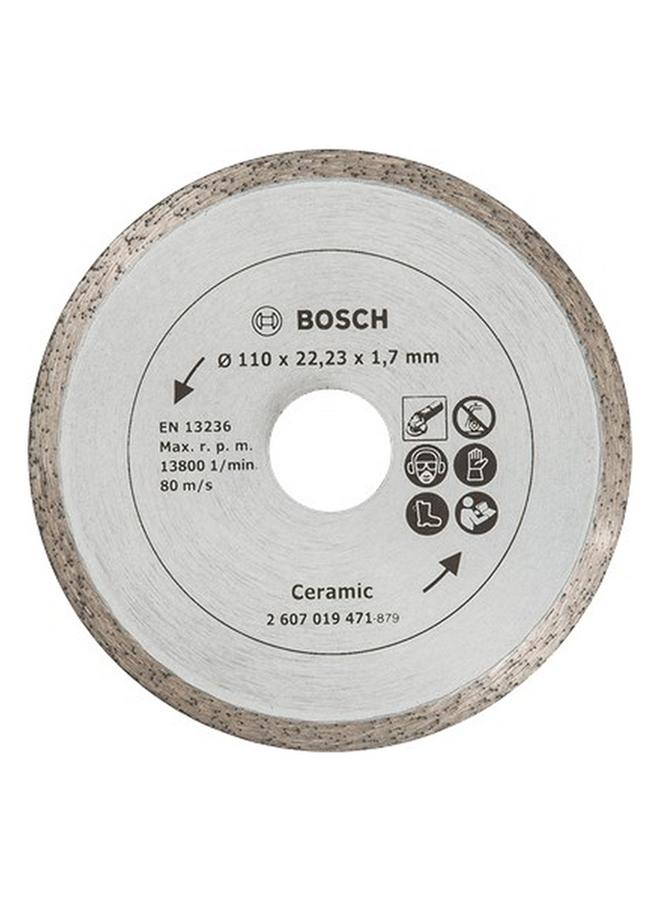 BOSCH High-Speed Wear-Resistant Precisely Engineered Diamond Cutting Disc for Tiles Silver 115mm JE2 609 256 416  - Image 2