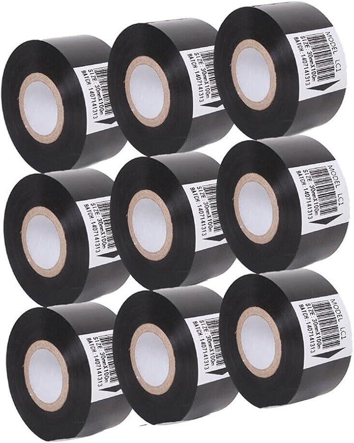 Thermal Transfer Ribbon For HP 241 DY 8 Coding Machine Black Printer Ribbon 30mmx122M - Image 4