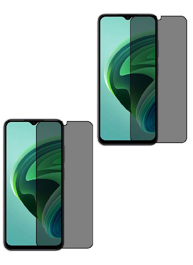 2 Pieces Tempered Glass Screen Protector Anti-Spy Privacy Designed For Xiaomi Redmi Note 11E Full Screen Coverage And Bubble Free - Image 1