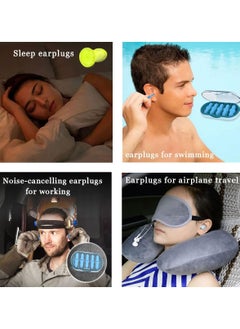 SYOSI 10 Pairs Silicone Earplugs for Sleep, Sleeping Earbuds, Waterproof Earplugs Memory Foam Earplugs Snoring Noise Cancel Reusable Ear Plug for Swimming, Work, Airplane  - Image 2