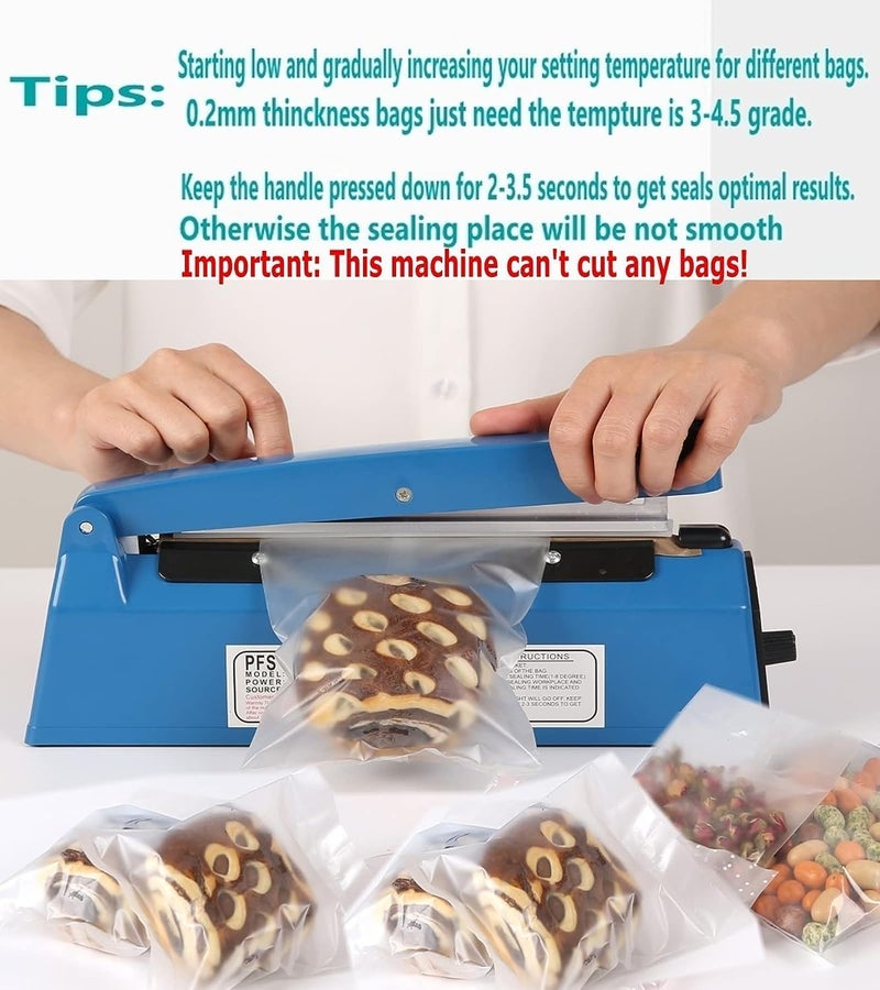 30.5cm Heat Sealer Plastic Bag Sealing Machine - Practical Design for Packaging and Preserving Products - Suitable for Commercial and Home Use - Image 5