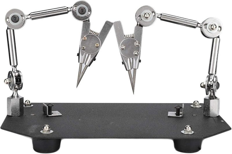 klarako Welding Fixture Clip, Helping Hands with Dual Adjustable Clips, Jewelry Welding Fixture Clip Clamp for Soldering Repairing - Image 1
