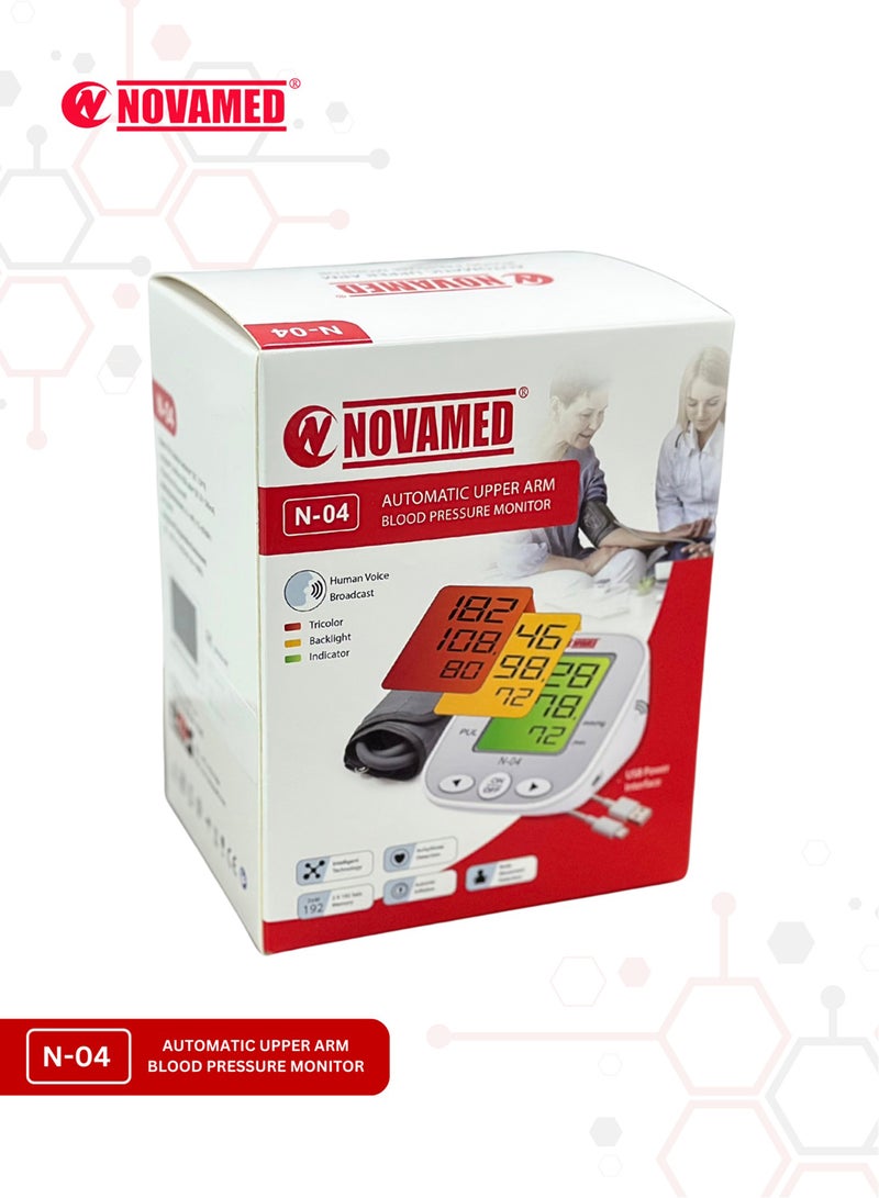 NOVAMED Automatic Upper Arm Blood Pressure Monitor (N-04) - Image 4