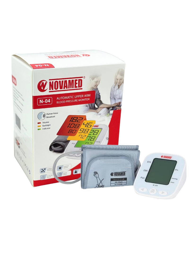 NOVAMED Automatic Upper Arm Blood Pressure Monitor (N-04) - Image 1