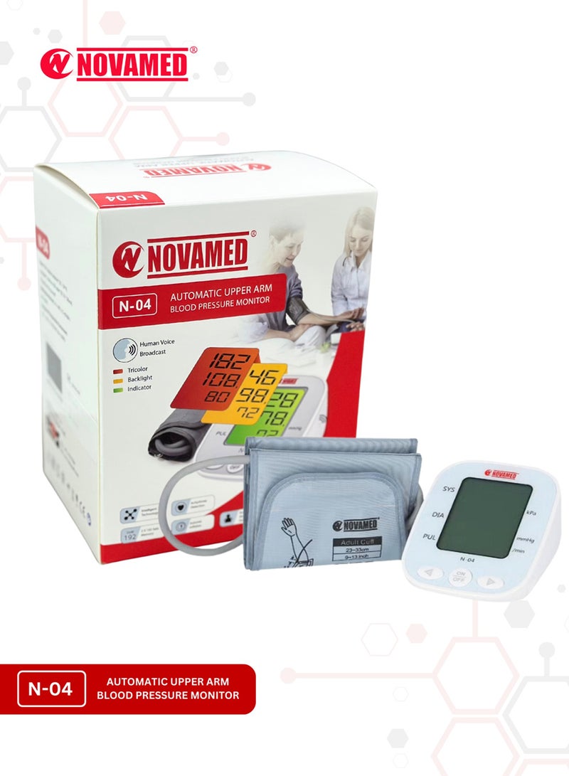 NOVAMED Automatic Upper Arm Blood Pressure Monitor (N-04) - Image 2