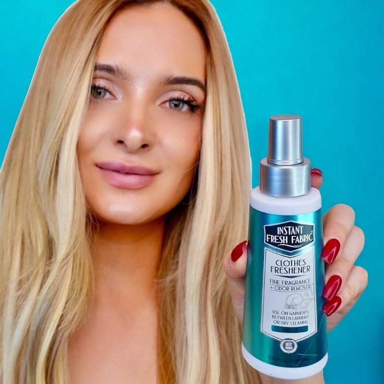 معطر ملابس متميز - رذاذ قماش للجنسين يحافظ على انتعاش الملابس، مزيل الروائح، رذاذ منعش للأقمشة يطيل عمر الملابس، رذاذ للبياضات صديق للبيئة، 6.76 أونصة - قماش منتعش فوري - Image 4