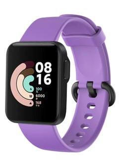 Band For Mi Watch Lite/Redmi Watch Strap Replacement Sport Silicone Bracelet Correa Smart Watch Belt Wrist Strap_Light Purple