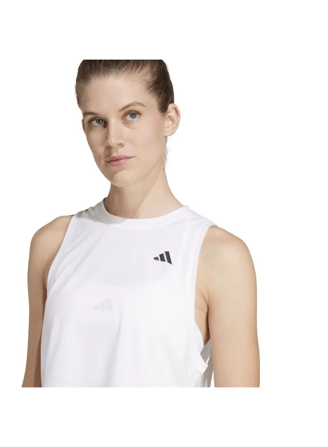 adidas بلوزة تدريب بيضاء للنساء مقاس XS
