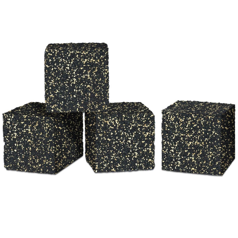 BXI Subwoofer Isolation Pad - 4 Pcs 2 X 2 X 2 Inches Bass Reduction Floorstanding Speakers Mat Riser - Thick Large Rubber Cork Anti Vibration Pads for Heavy Machine Equipment Studio Monitor Stands - Image 1