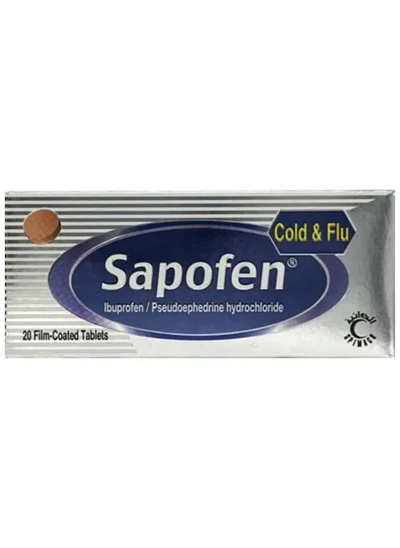 SAPOFEN - Sapofen-Cold & Flu Tablet 20s - Image 1