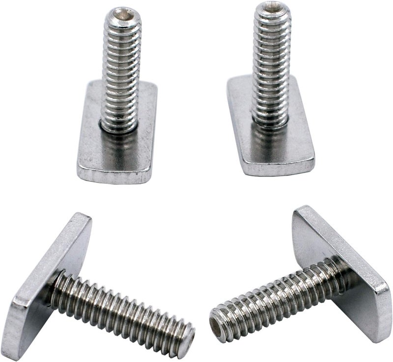 YYST 1/4 Inch - 20 Threads Kayak Rail/Track Screws & Track Nuts T Bolt Hardware Gear Mounting Replacement Kit for Kayaks Canoes Boats Rails - Image 3