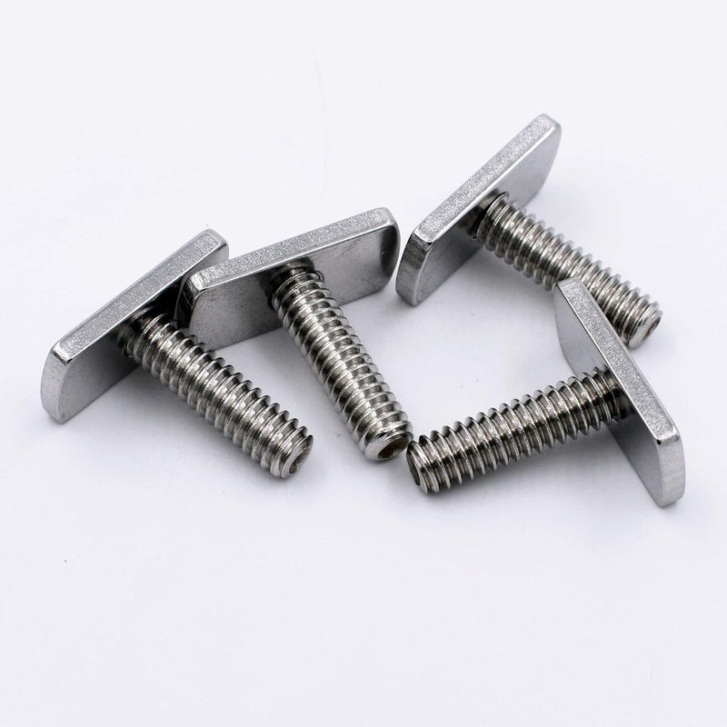 YYST 1/4 Inch - 20 Threads Kayak Rail/Track Screws & Track Nuts T Bolt Hardware Gear Mounting Replacement Kit for Kayaks Canoes Boats Rails - Image 2