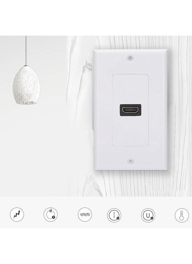 Thoraya - Single-PORT HDMI Socket Wall Mount Panel Adapter Wall Socket - Image 1