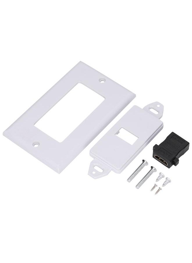 Thoraya - Single-PORT HDMI Socket Wall Mount Panel Adapter Wall Socket - Image 1