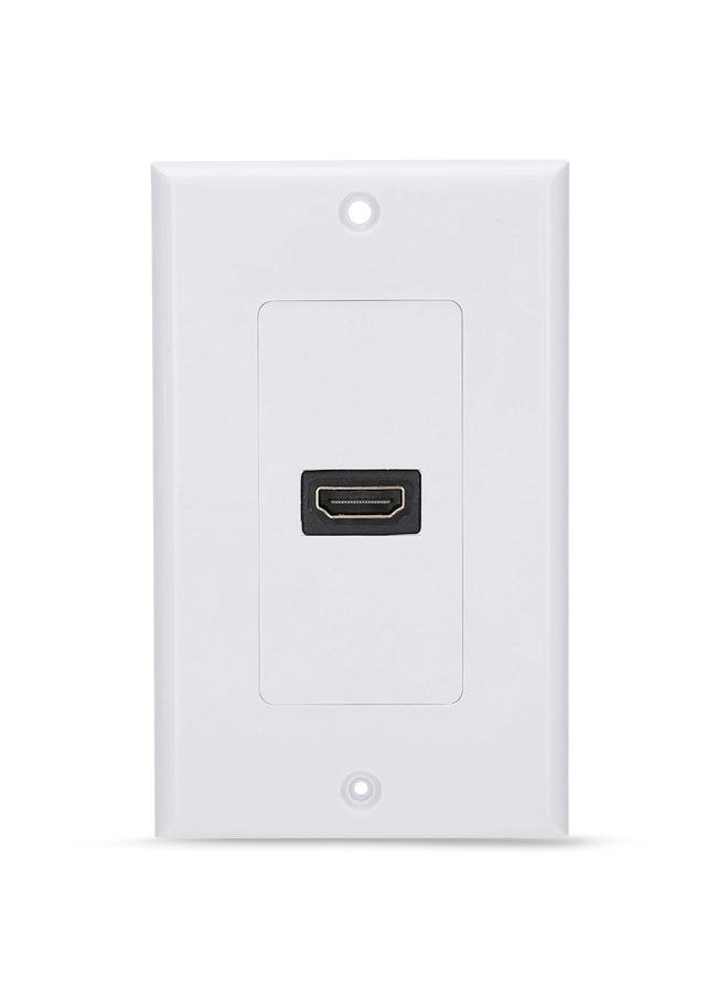 Thoraya - Single-PORT HDMI Socket Wall Mount Panel Adapter Wall Socket - Image 1