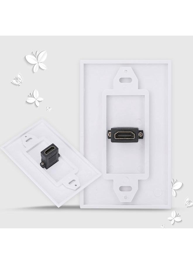 Thoraya - Single-PORT HDMI Socket Wall Mount Panel Adapter Wall Socket - Image 1
