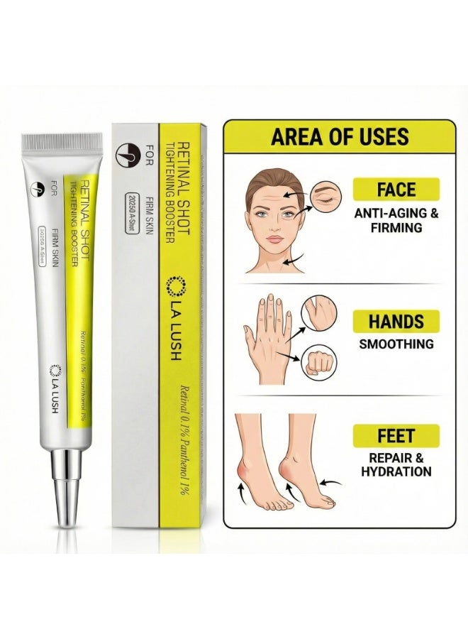 LA LUSH Retinal Tightening Booster Serum 15ml – Vitamin A Retinal & Matrixyl – Anti Wrinkle, Pore Minimizer, Skin Firming Face Serum – Visible Results in Weeks - Image 4