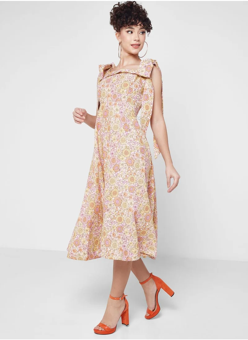 BCBGeneration Strappy Front Twisted Dress