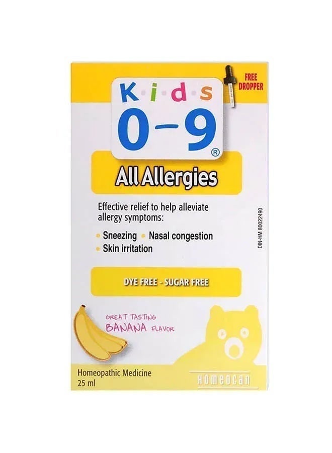 Homeocan Kids 0-9 Allergy Banana (25 ml)