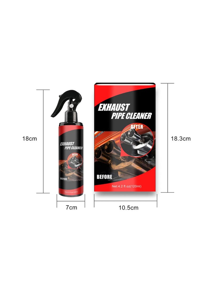 Generic Rust Removal and Car Cleaning Kit, Metal Surface Rust Remover Spray, Car Exhaust Pipe Cleaner and Maintenance Set with Brush, Gloves, Towel, Sponge for Cars and Motorcycles  - Image 5