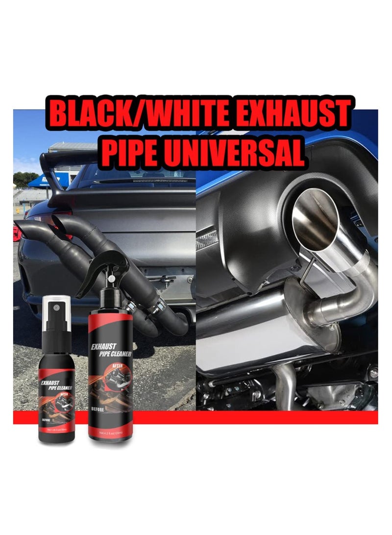 Generic Rust Removal and Car Cleaning Kit, Metal Surface Rust Remover Spray, Car Exhaust Pipe Cleaner and Maintenance Set with Brush, Gloves, Towel, Sponge for Cars and Motorcycles  - Image 3