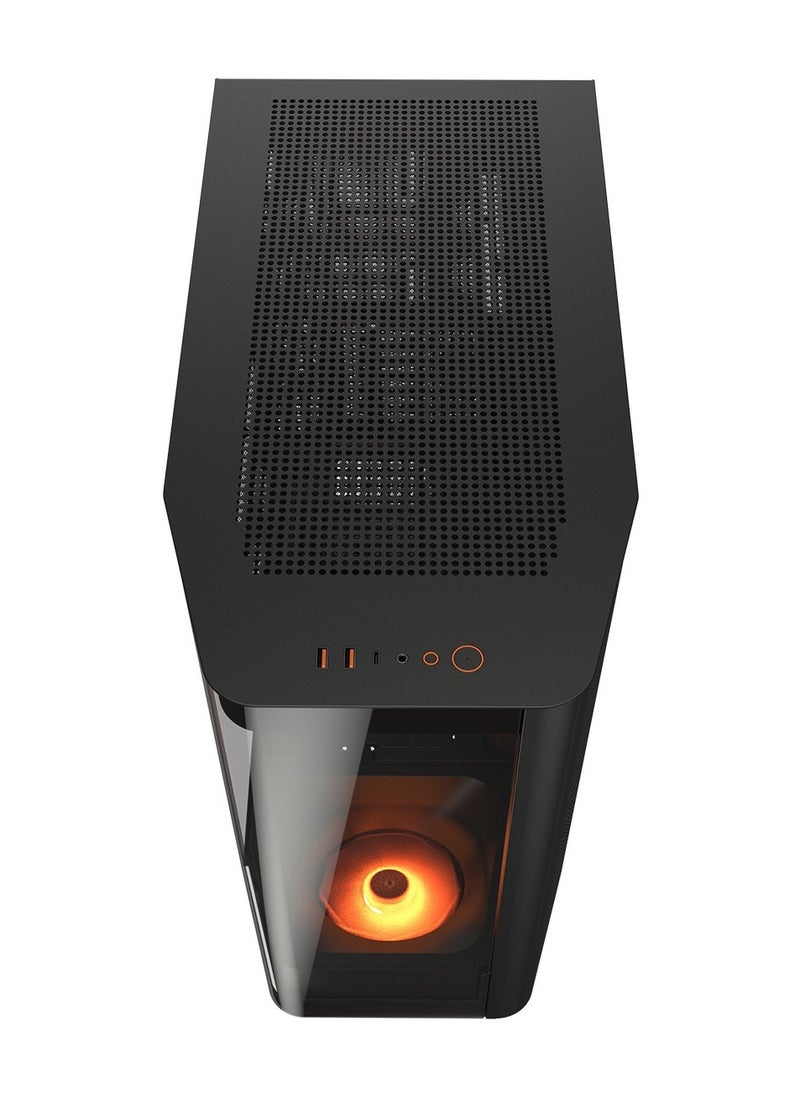 Cougar FV270 MidTower E-ATX Case, 420mm GPU supported,Build-in ARGB PWM Fans,Breathe Streams,Prism of Light,Filter Guard, Tool-Less Bracket, Center Stage,Cable Management (Non-RGB, Black)  - Image 4