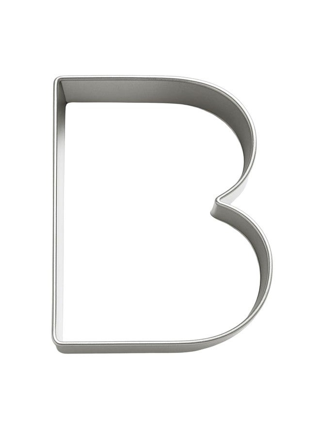 Foose Alphabet Cookie Cutter Set - 3 Inch Tin-Plated Steel Letters A-Z - Individual Letter Cookie Cutters for Baking, Fondant, Crafts & Classroom Fun - Made in the USA (Letter B) - Image 2