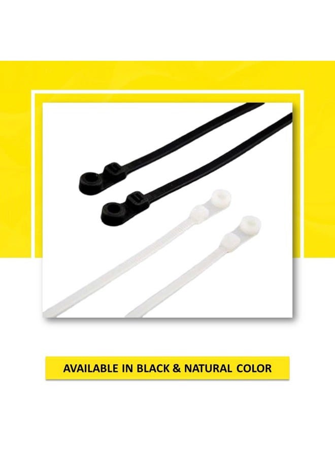 Kable Kontrol Mounted Head Cable Ties Cable Tidy (100 pack) 14'' Long, 50lb Test Black - Image 3