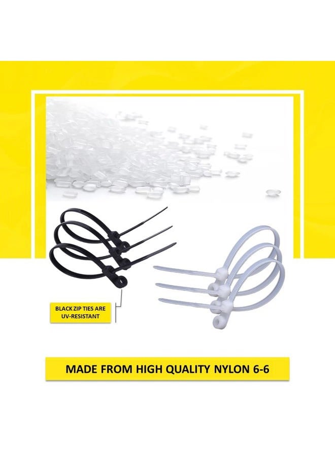 Kable Kontrol Mounted Head Cable Ties Cable Tidy (100 pack) 14'' Long, 50lb Test Black - Image 4